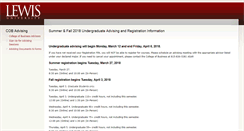 Desktop Screenshot of cobadvising.lewisu.edu
